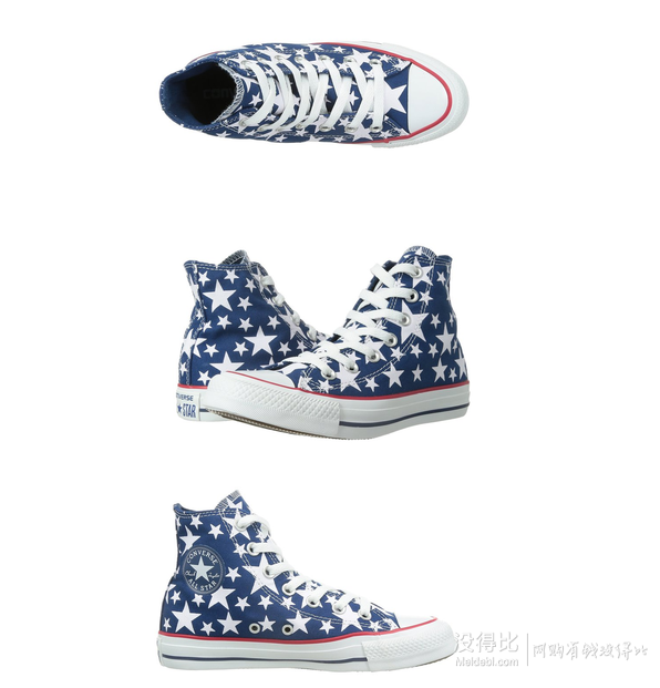 Converse 匡威   CONVERSE ALL STAR系列 中性 轻便胶鞋 CS148707 蓝色/白色