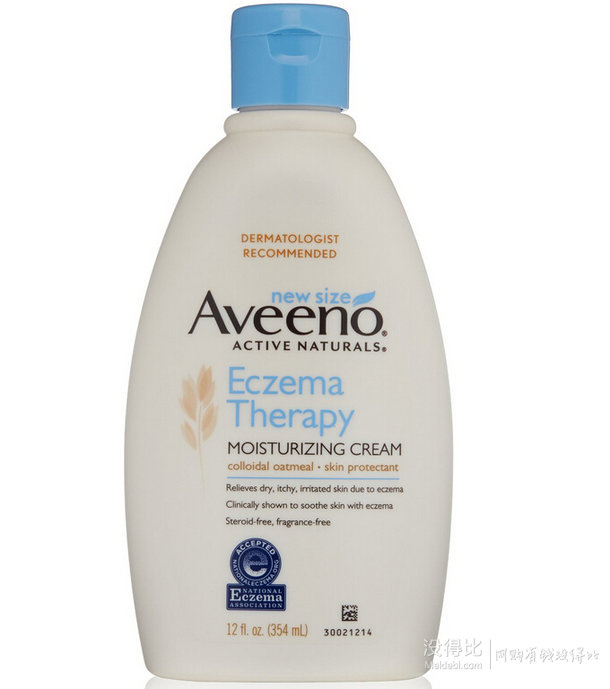 prime会员！Aveeno Eczema Therapy 湿疹肌肤润肤乳霜 354ml  