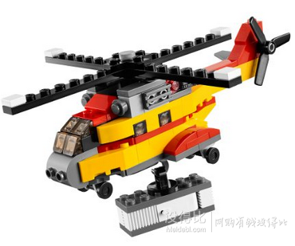 Lego乐高CREATOR创意三合一积木拼装玩具 货物直升机31029