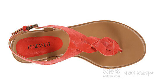 Nine West 玖熙 Kearin系列 女士夹趾平底凉鞋