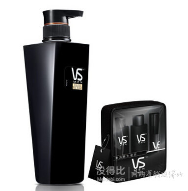 移动端：VS 沙宣 净化打底男士洗发露 460ml送赠品套装（洗50ml+护50ml+精华液30ml）32.9元