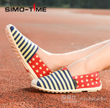 SIMO－TIME/喜慕年华  夏帆布鞋女单鞋