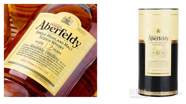 Aberfeldy 艾柏迪 12年 单一麦芽苏格兰威士忌 700ml 179元包邮