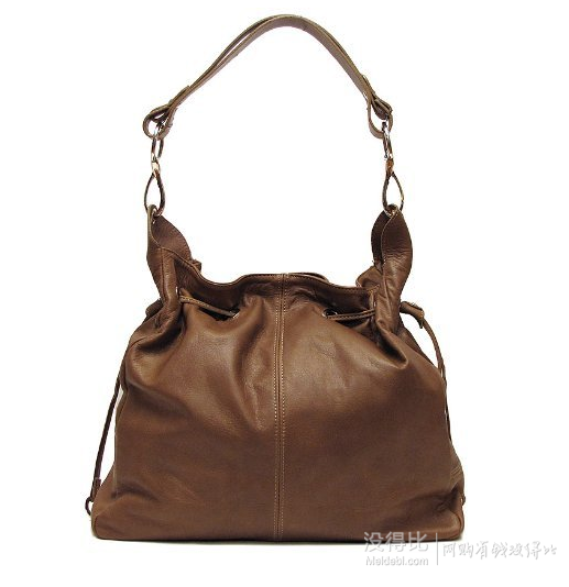 Floto Luggage Buccina Handbag 女式棕色真皮单肩包