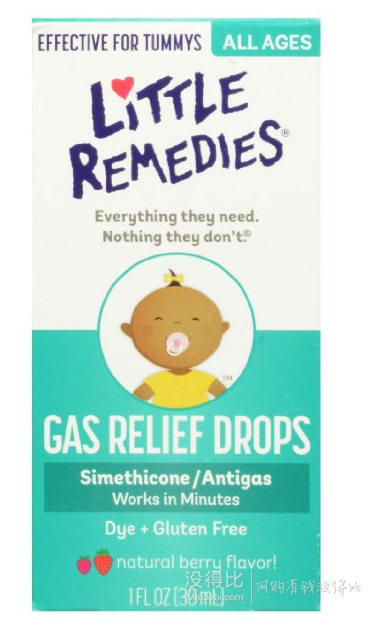 凑单品：LITTLE REMEDIES Gas Relief Drops 宝宝防胀气滴剂 30ml
