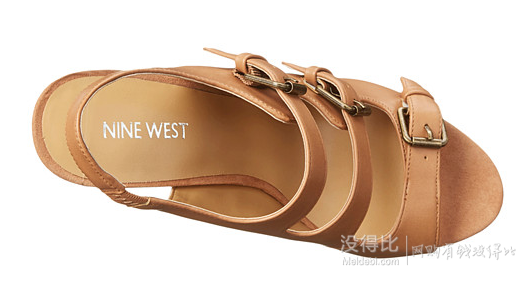 Nine West 玖熙 女士坡跟凉鞋