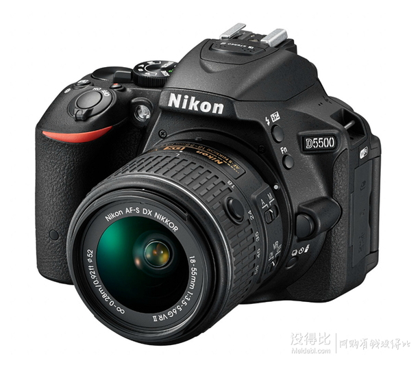 直降底价：Nikon 尼康 D5500 单反套机（18-55mm VR II）3599元包邮