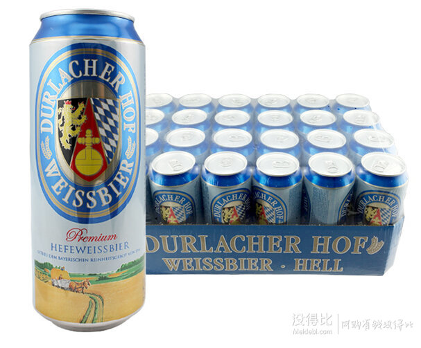 DURLACHER 德拉克 小麦啤酒 500ml*24听 105元（115-10）