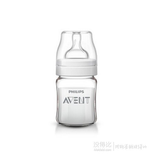 再特价：AVENT 新安怡 吸管杯 SCF760/00+SCF654/17 宽口径玻璃奶瓶  59元包邮（39，用码）