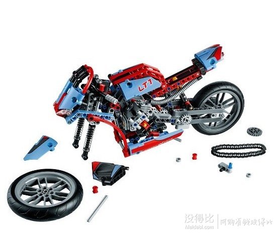 LEGO 乐高 拼插类玩具 Technic机械组系列 街头摩托赛车 42036