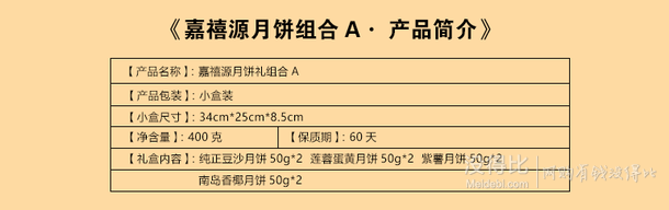 嘉禧源  蛋黄莲蓉月饼8只装   7.9元包邮（78元，拍下改价）