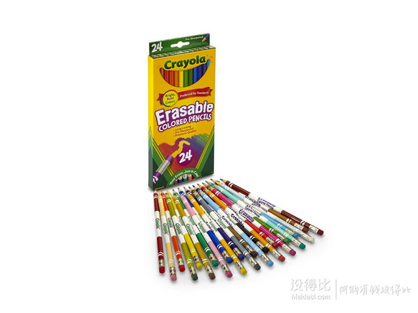 凑单：Crayola 绘儿乐 24色 可擦铅笔