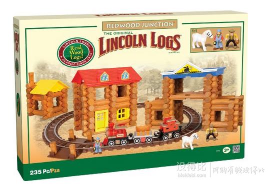 独家发售！Lincoln Logs 林肯积木 红木连接  395.85元