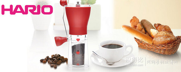 HARIO MSS-1R 陶瓷磨芯可调节手摇咖啡磨豆机 + 凑单品  99.9元包邮（199-100）