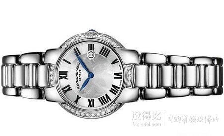 RaymondWeil 雷蒙威 Jasmine系列 5235-STS-01659 女士石英镶钻手表