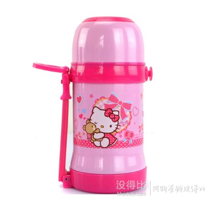 Hello Kitty凯蒂猫儿童 隐形背带保温壶 500ml RB-HK2016(桃粉色) 折27元（53.9，下单5折）