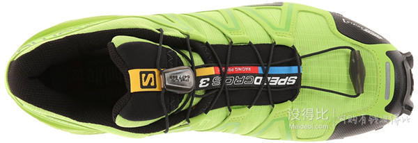 Salomon 萨洛蒙 男 越野跑鞋 SHOES SPEEDCROSS 3 CS GRANNY GREEN/GR/BK 371079   696元（896-200）