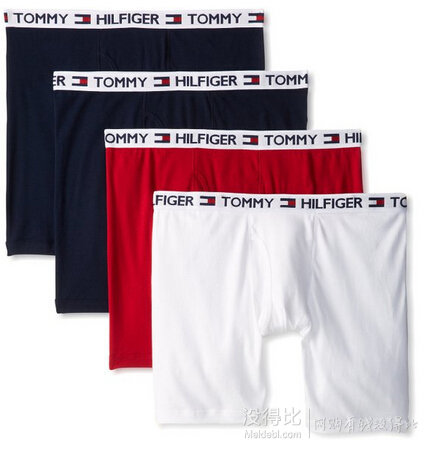TOMMY HILFIGER Four-Pack Boxer Brief 男士内裤 4条装  