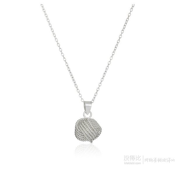 直邮到手￥110！Sterling Silver Loveknot 925银项链