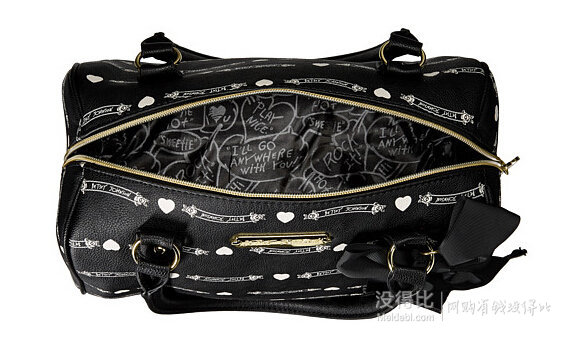 Betsey Johnson Betsey Signature Banners Satchel 签名手提包