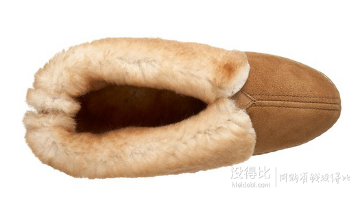 5码好价！Minnetonka 迷你唐卡 Sheepskin女士毛绒衬里短靴