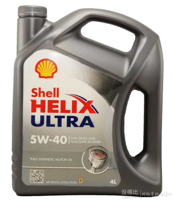 Shell 壳牌 Helix Ultra 超凡灰喜力 全合成机油 5W-40 4L（德国版）   239元包邮（269-30）