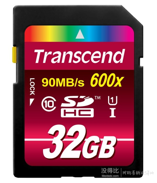 移动端：Transcend 创见 32GB UHS-I 600X SD存储卡（读速90Mb/s MLC颗粒） 88元
