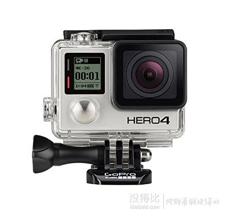 新低价！GoPro HERO4 Black Adventure CS 运动相机   3398元包邮