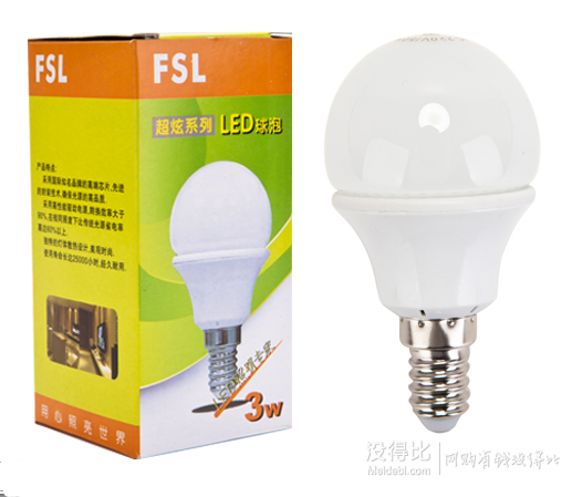 移动端：FSL 佛山照明 LED球泡小口（E14 3W 日光色 10支装）+凑单品 56.8元（99，每100-50）