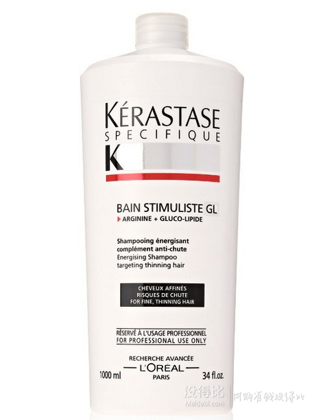 无需海淘！KERASTASE 卡诗 纤细发质洗发乳1000ml(进)   299元包邮