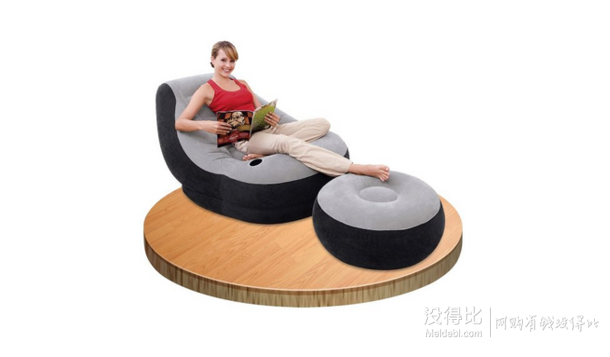 Intex Inflatable 植绒充气 懒人休闲沙发躺椅套装