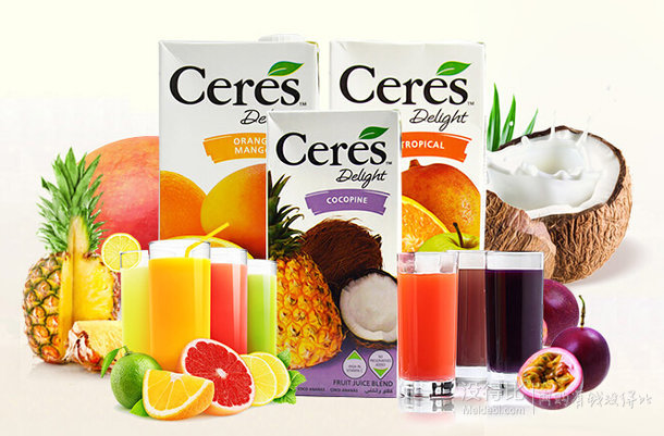 Ceres 西瑞斯 百香果蜜桃混合果汁 1L