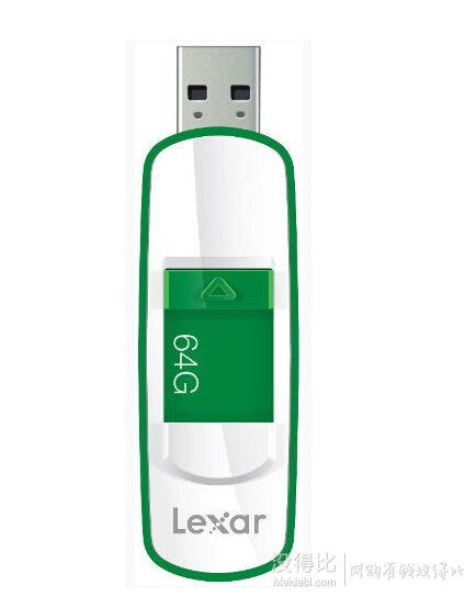 直邮到手124元！Lexar 雷克沙 JumpDrive S73系列 64GB USB3.0闪存盘