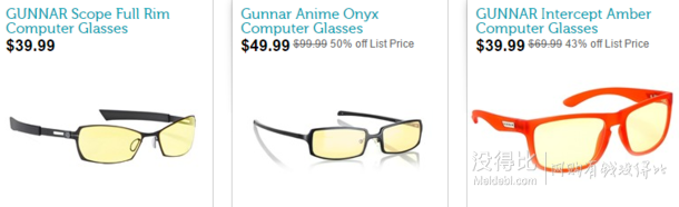 Gunnar 防疲劳护目眼镜 专场活动  低至$39.99！