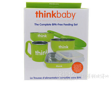 Thinkbaby 宝宝不锈钢餐具4套装