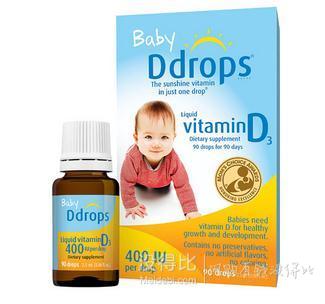 Ddrops 婴儿维生素D3滴剂400IU