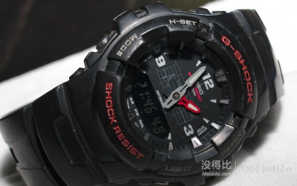 Casio 卡西欧 G-Shock系列 男士指针数字双显手表 G100-1BV