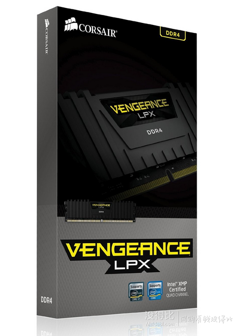 直邮到手约1555元！CORSAIR 海盗船 复仇者 LPX DDR4 2666 32GB(8Gx4条) 台式机内存