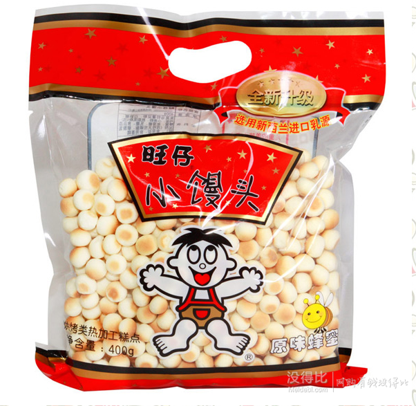 旺旺旺仔小馒头（原味）400g/袋 7.8元