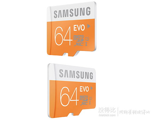 SAMSUNG 三星 EVO microSDXC存储卡（64GB、UHS-I） 95元包邮（105-10）