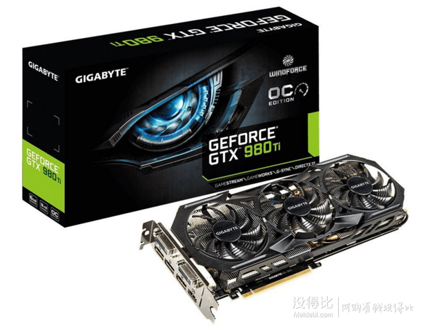 GIGABYTE 技嘉 GeForce GTX 980 Ti GV-N98TWF3OC-6GD 显卡  4349元