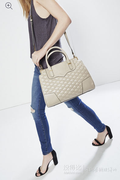 REBECCA MINKOFF Quilted Amorous 女款真皮手提包 中号款