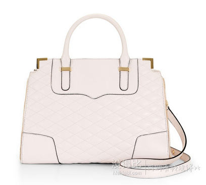 REBECCA MINKOFF Quilted Amorous 女款真皮手提包 中号款