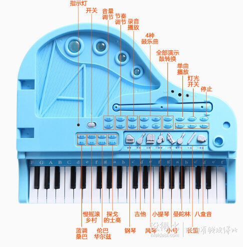 Doraemon 哆啦A梦 益智玩具儿童电子琴  99元包邮（199-100）