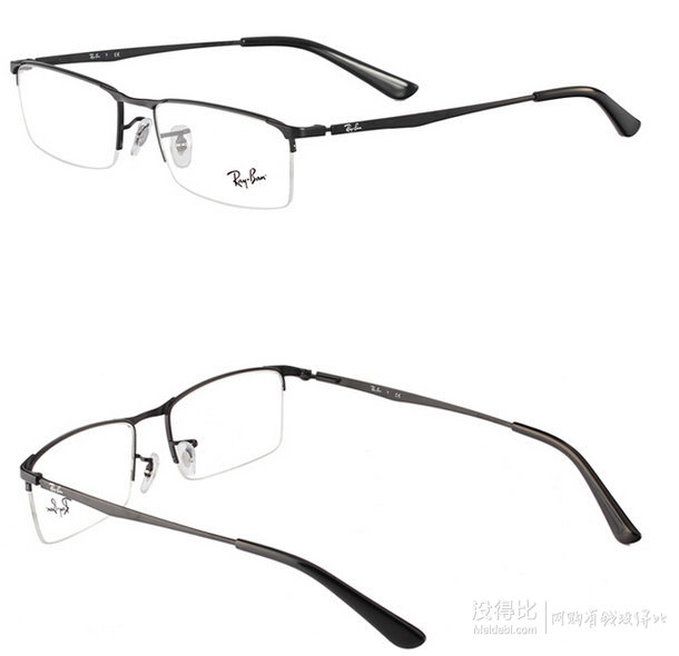 Ray·Ban 雷朋 ORX6281D 金属半框光学眼镜架+1.60非球面树脂镜片    229元包邮(329-100）
