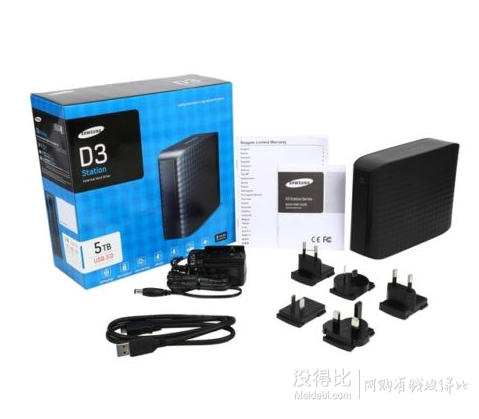 Samsung 三星 5TB D3 Station 3.5寸USB 3.0桌面移动硬盘