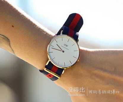 Daniel Wellington 0906DW 女士经典尼龙表带手表