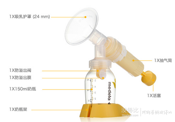 Medela美德乐 经典手动吸乳器/吸奶器 