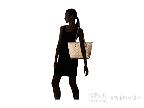 COACH Signature City 女士经典皮质挎包