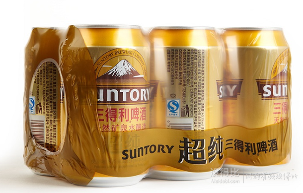 Suntory  三得利超纯330ml*6听   10元（15元，59-20）